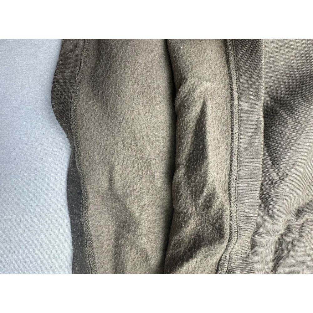 Military Shirt Mens Medium Undershirt Cold Weather Fleece Brown Sekri 1/4 Zip - Picture 11 of 15